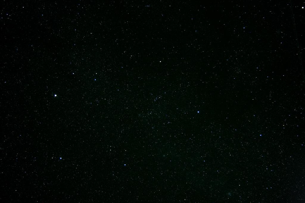 The constellation Auriga as it appears in the November sky - center left is bright Capella 